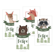 Stickers rectangulares Bosque 12u Pers